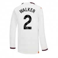 Maglie da calcio Manchester City Kyle Walker #2 Seconda Maglia 2023-24 Manica Lunga